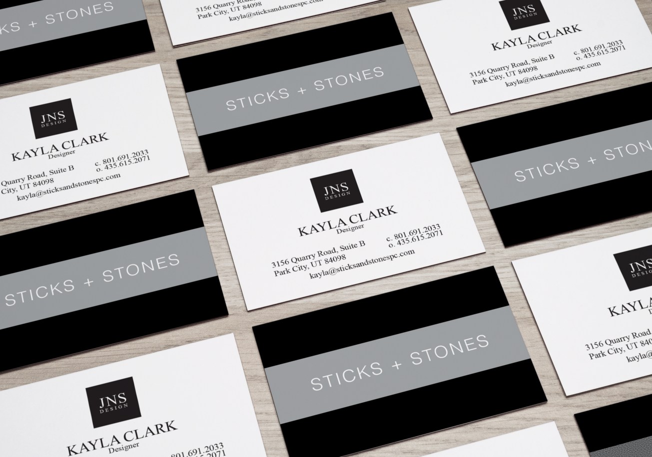 Sticks and Stones Business Card Mockup 1