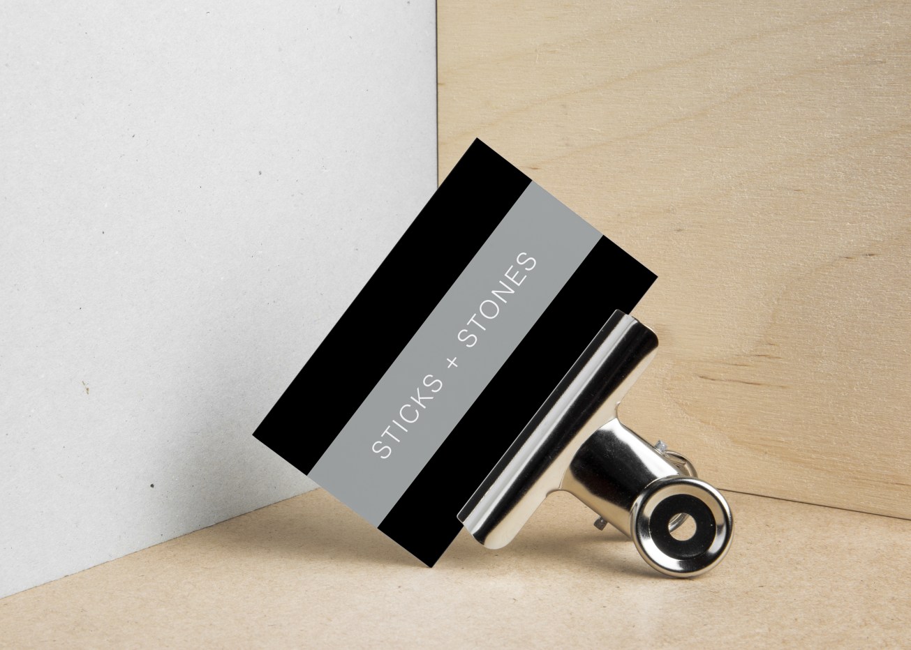 Sticks and Stones Business Card Mockup 2
