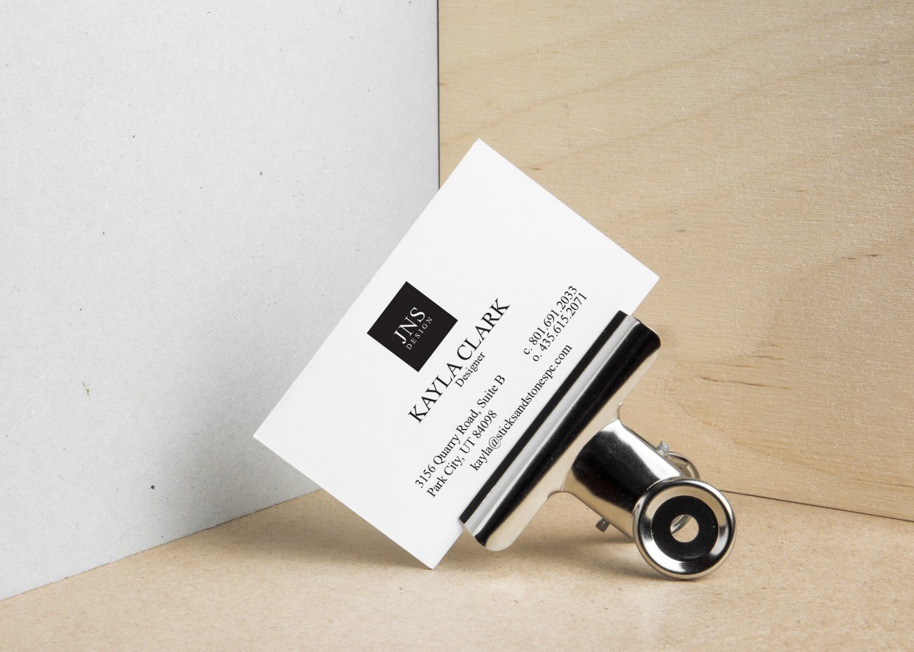 Sticks and Stones Business Card Mockup 3