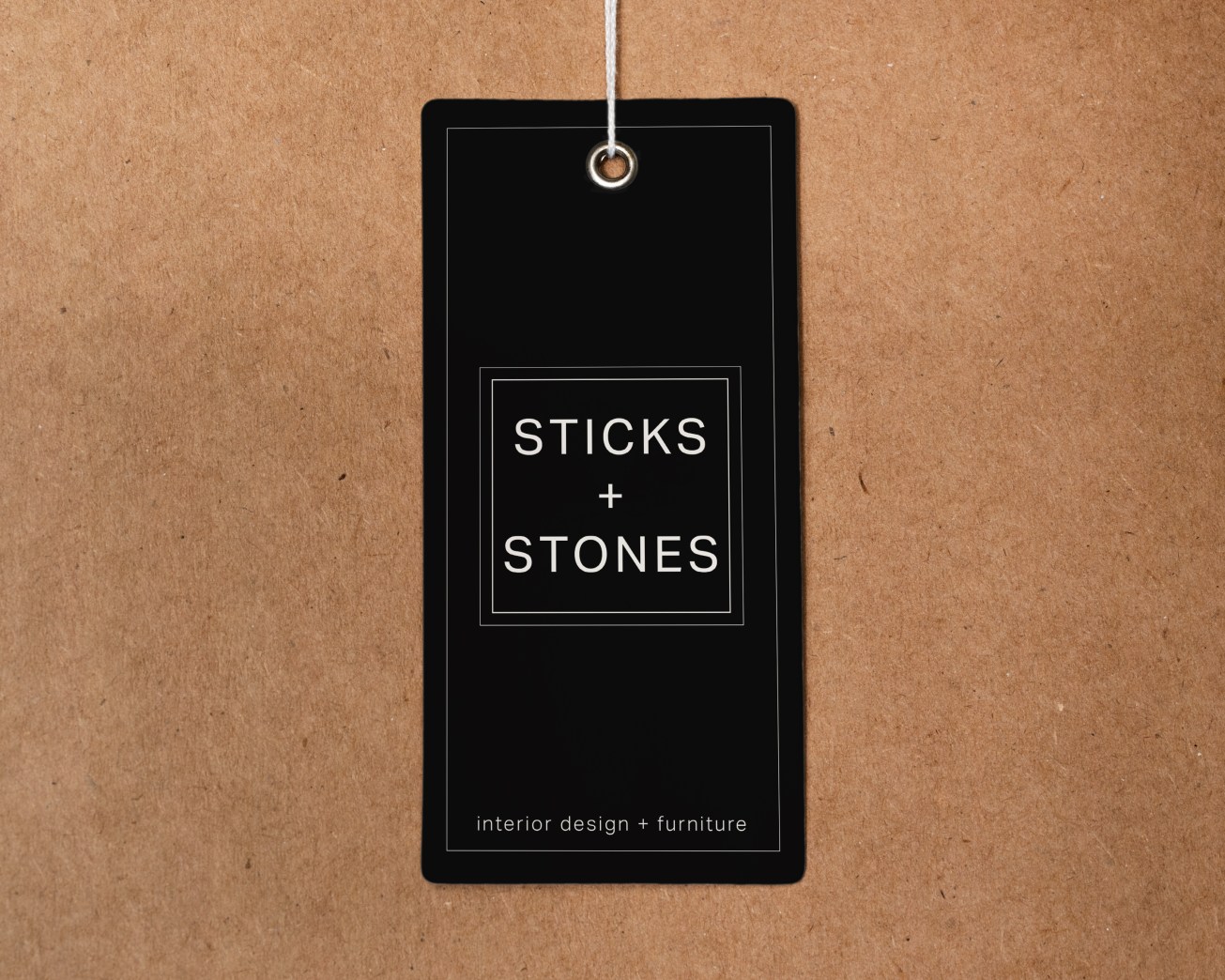Sticks and Stones Tag Mockup